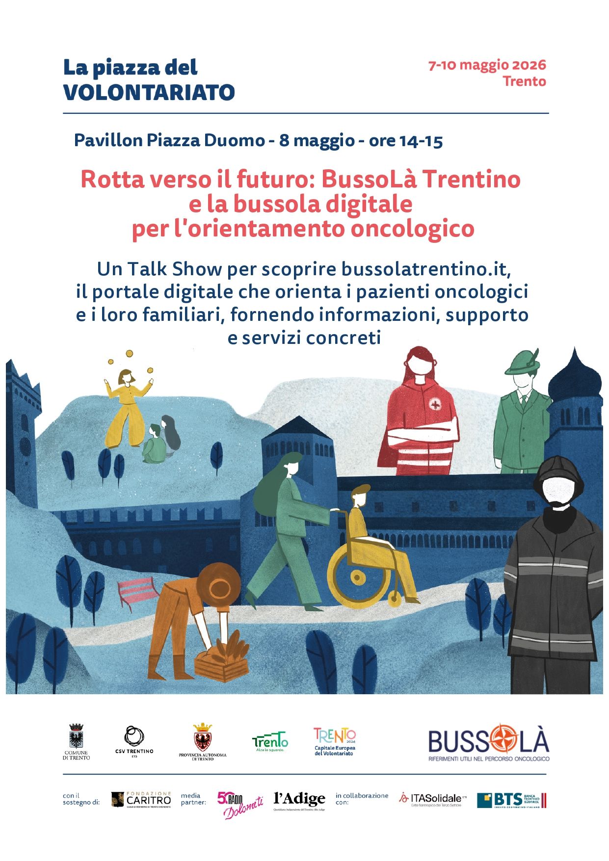 Rotta verso il futuro: BussoLà Trentino alla Piazza del Volontariato