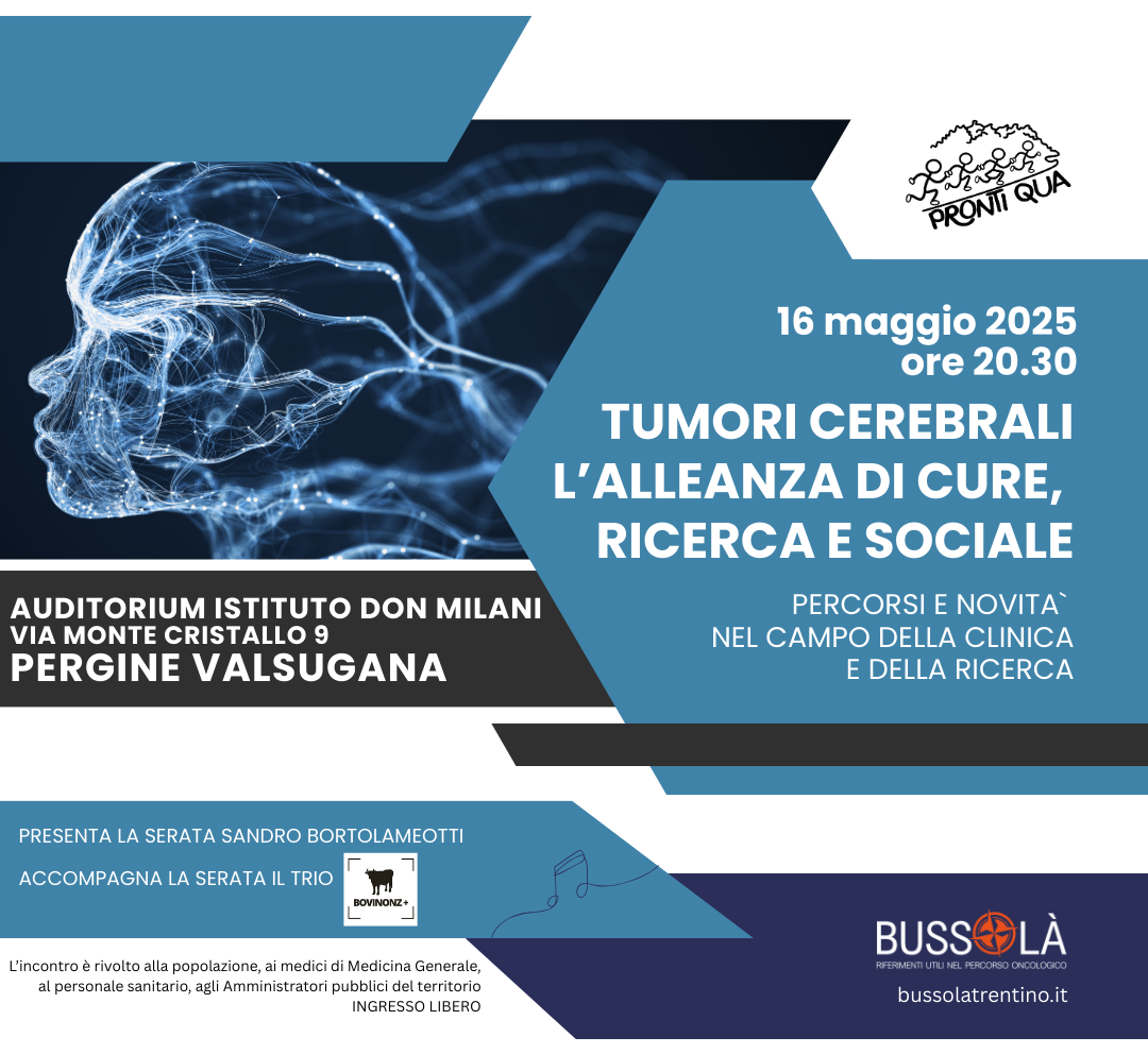 Tumori Cerebrali: L’alleanza di cure, ricerca e sociale – Conferenza 16 maggio 2025